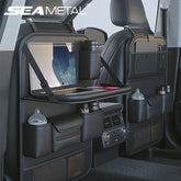 Car Seat Back Organizer Foldable Table Tray Tablet Holder Tissue Box Car Accessories