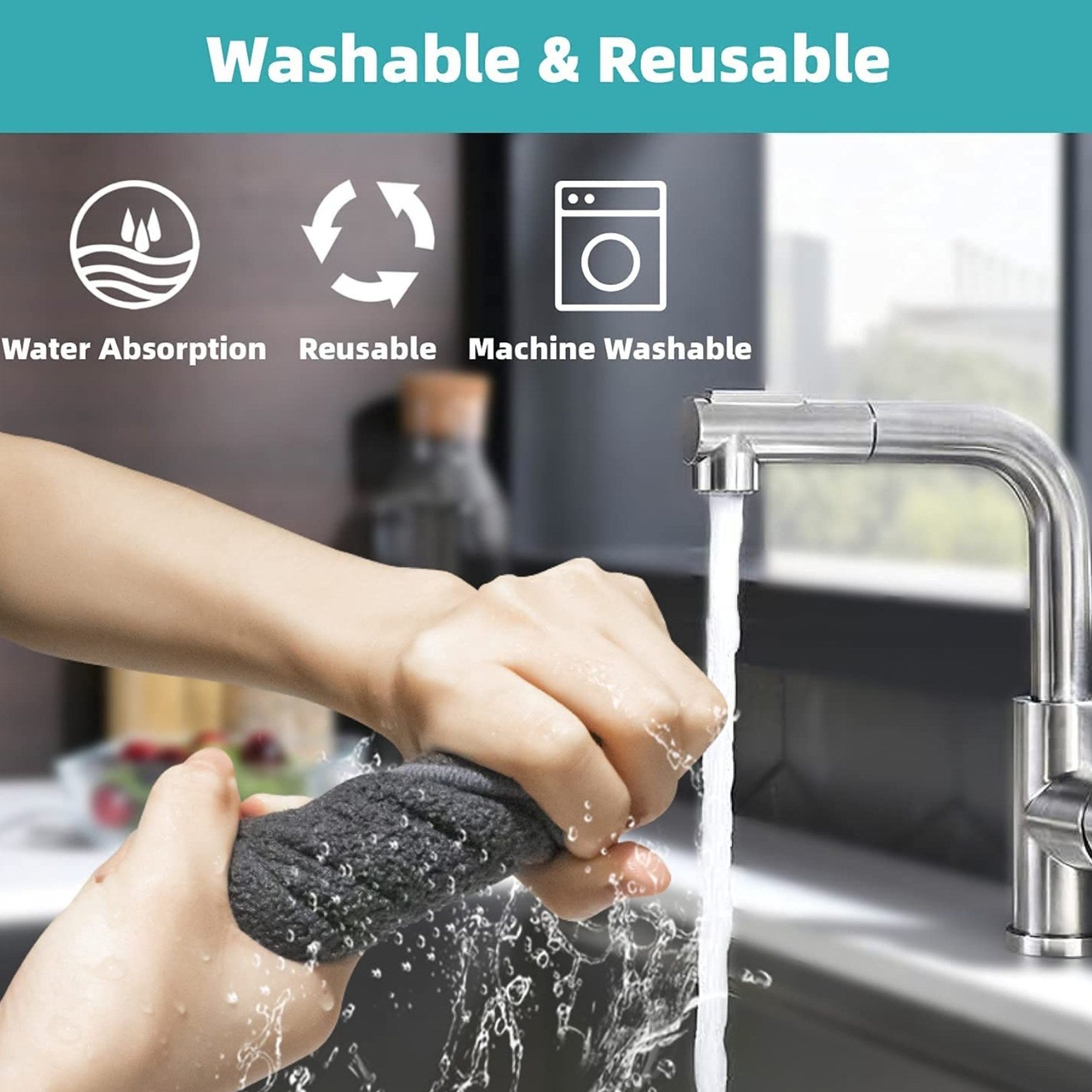 Faucet Splash Absorbent Microfiber Mat