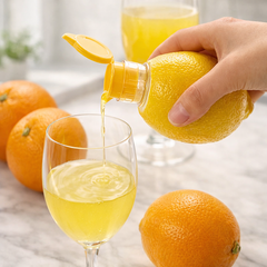 MATERIOL 2-in-1 Mini Citrus Juicer – Mess-Free, Seed-Free, Effortless Squeeze Lemon & Orange Press for Everyday Kitchen Use