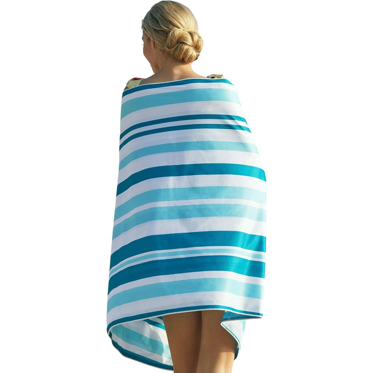 CGEAR Sand-Free Microfiber 31x63 Large Striped Beach Towel