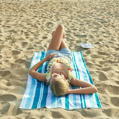 CGEAR Sand-Free Microfiber 31x63 Large Striped Beach Towel