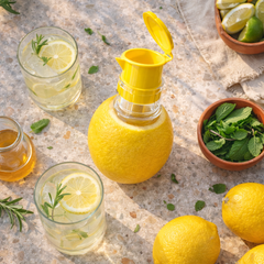 MATERIOL 2-in-1 Mini Citrus Juicer – Mess-Free, Seed-Free, Effortless Squeeze Lemon & Orange Press for Everyday Kitchen Use