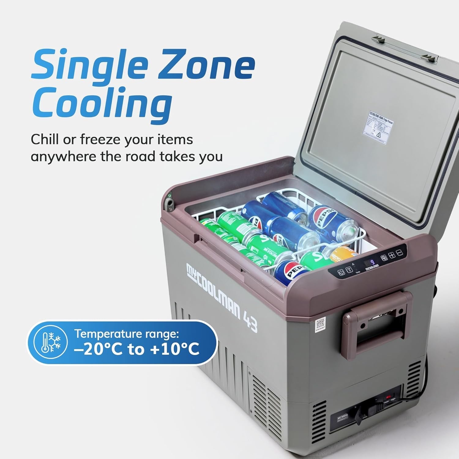 myCOOLMAN 43L Recreational Series Portable Fridge Freezer