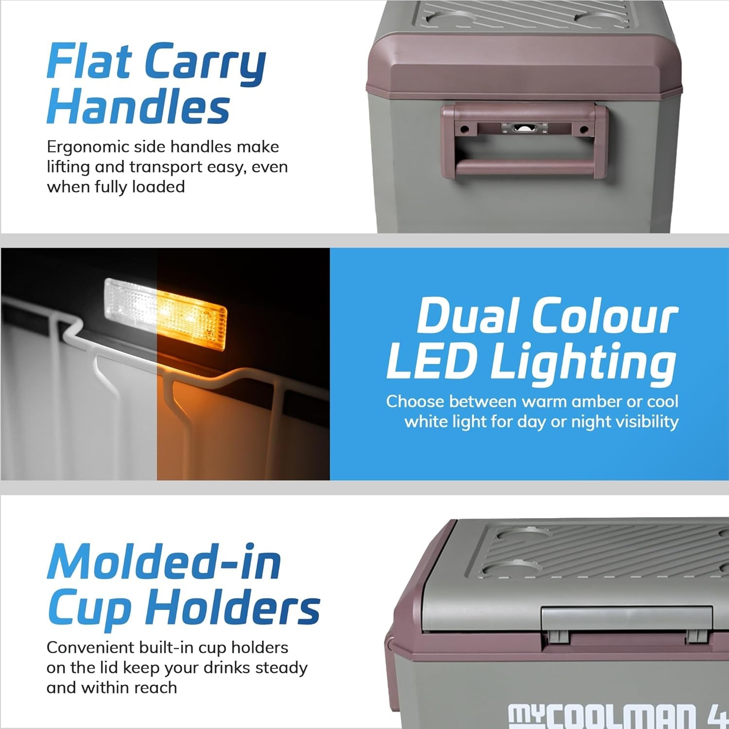 myCOOLMAN 43L Recreational Series Portable Fridge Freezer