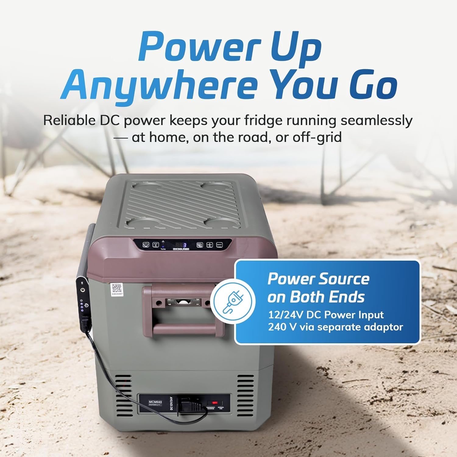 myCOOLMAN 43L Recreational Series Portable Fridge Freezer