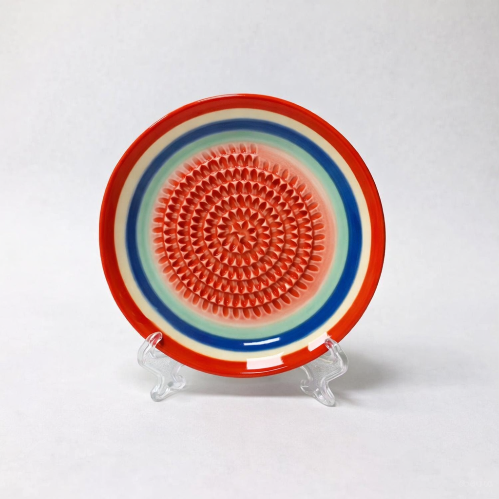 MATERIOL Handmade Ceramic Ginger & Garlic Grater – Fine Grinder for Fruits, Spices & Fresh Flavor (Backup)