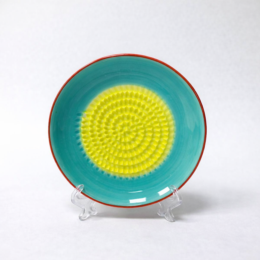 MATERIOL Handmade Ceramic Ginger & Garlic Grater – Fine Grinder for Fruits, Spices & Fresh Flavor (Backup)