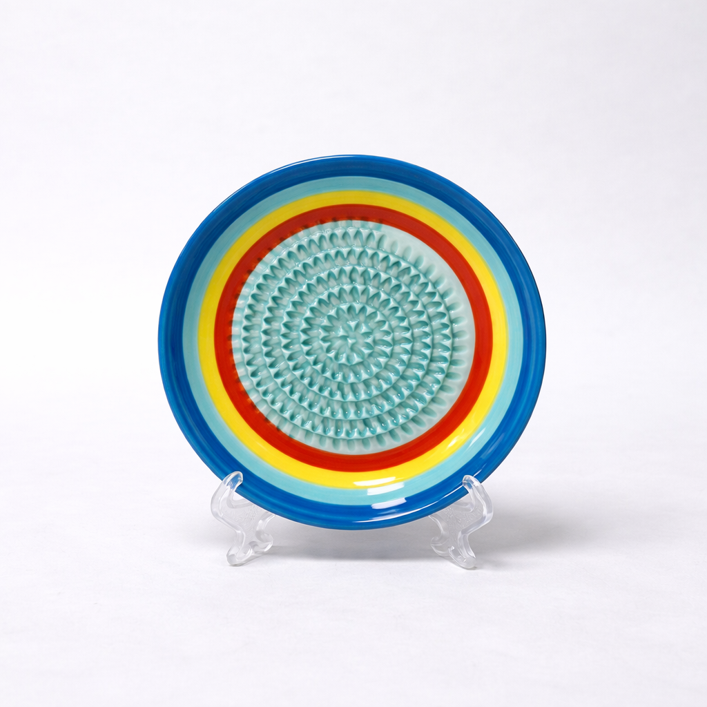 MATERIOL Handmade Ceramic Ginger & Garlic Grater – Fine Grinder for Fruits, Spices & Fresh Flavor (Backup)