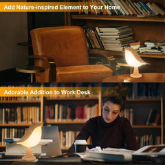 Touch small table lamp bird lamp