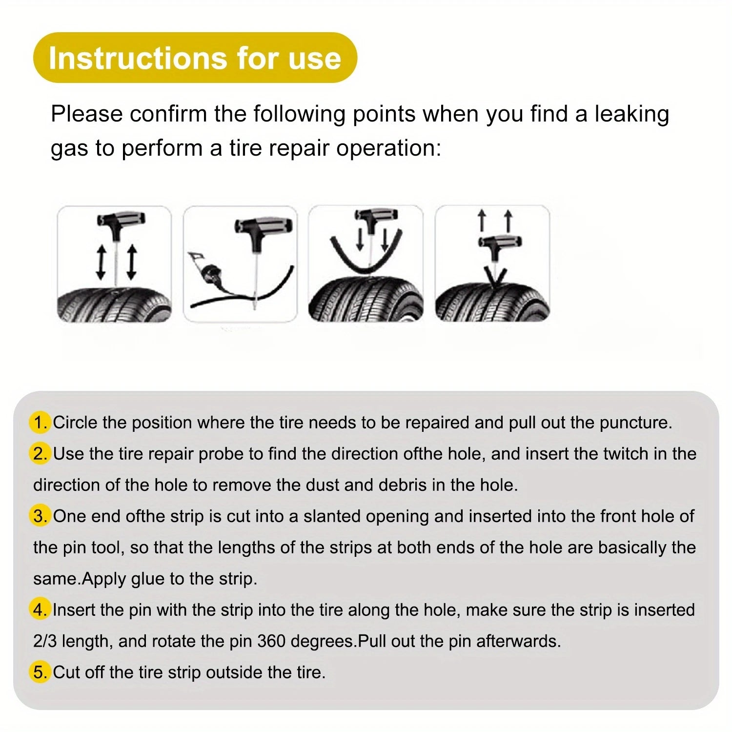Emergency Roadside Tire Repair Kit