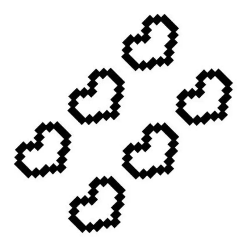 Mosaic Heart-shaped Pixel Heart-shaped
