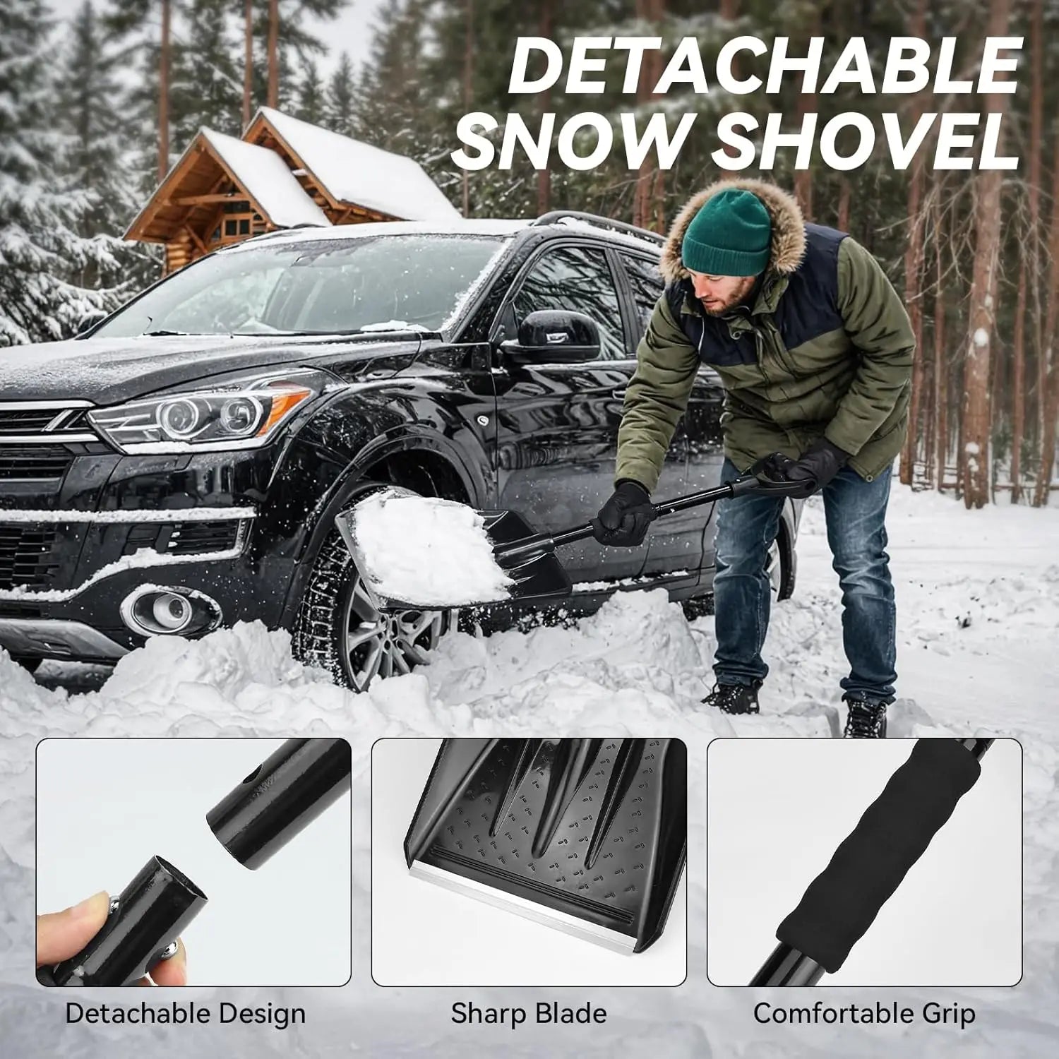 Car Emergency Kit with Portable Air Compressor