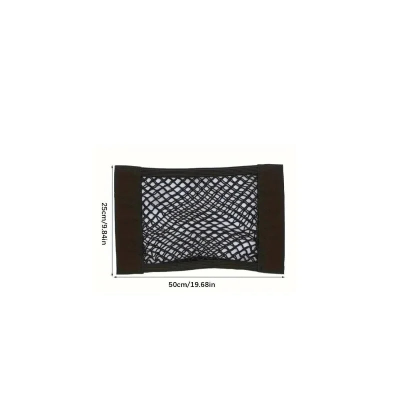 Car Storage Bag Double Mesh Trunk Storage Net,