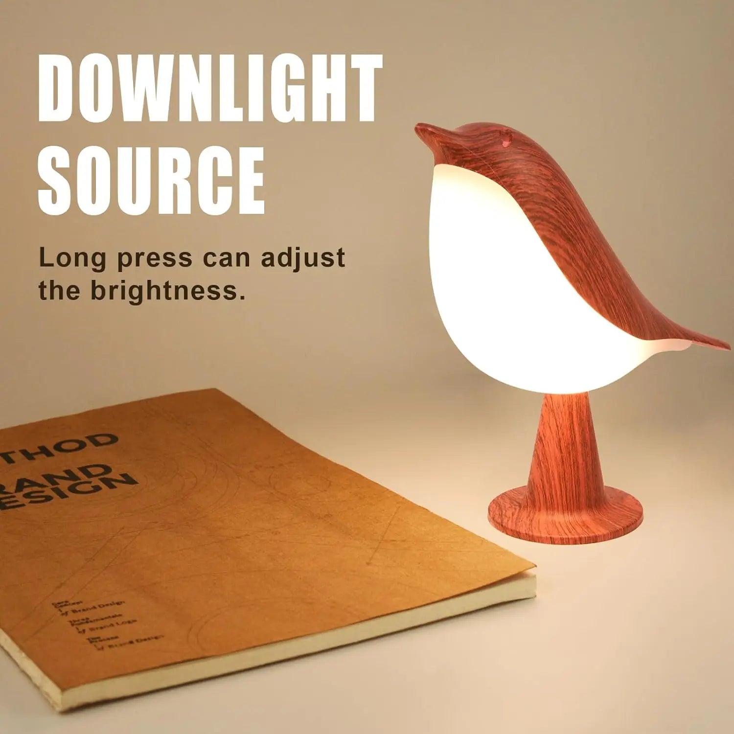 Touch small table lamp bird lamp