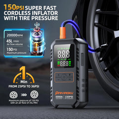 4-IN-1 Car Jump Starter with Air Compressor