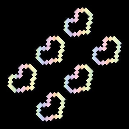 Mosaic Heart-shaped Pixel Heart-shaped