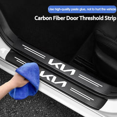 Car door panel protective stickers carbon fiber