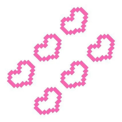 Mosaic Heart-shaped Pixel Heart-shaped
