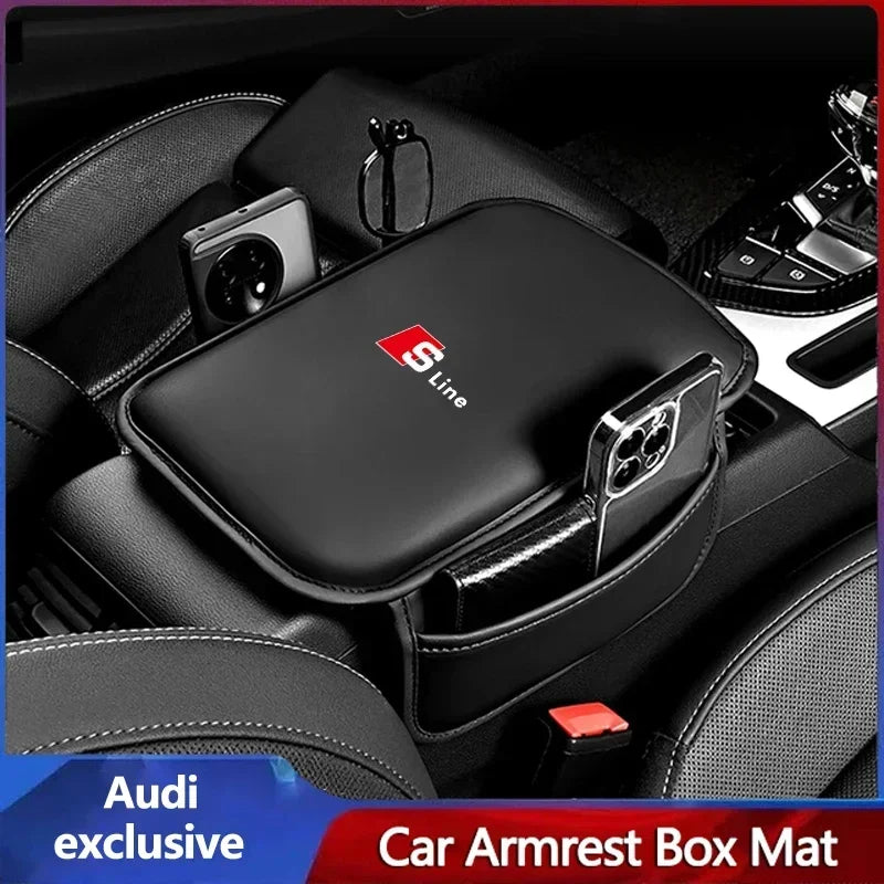 Car Armrest Box Pad Leather