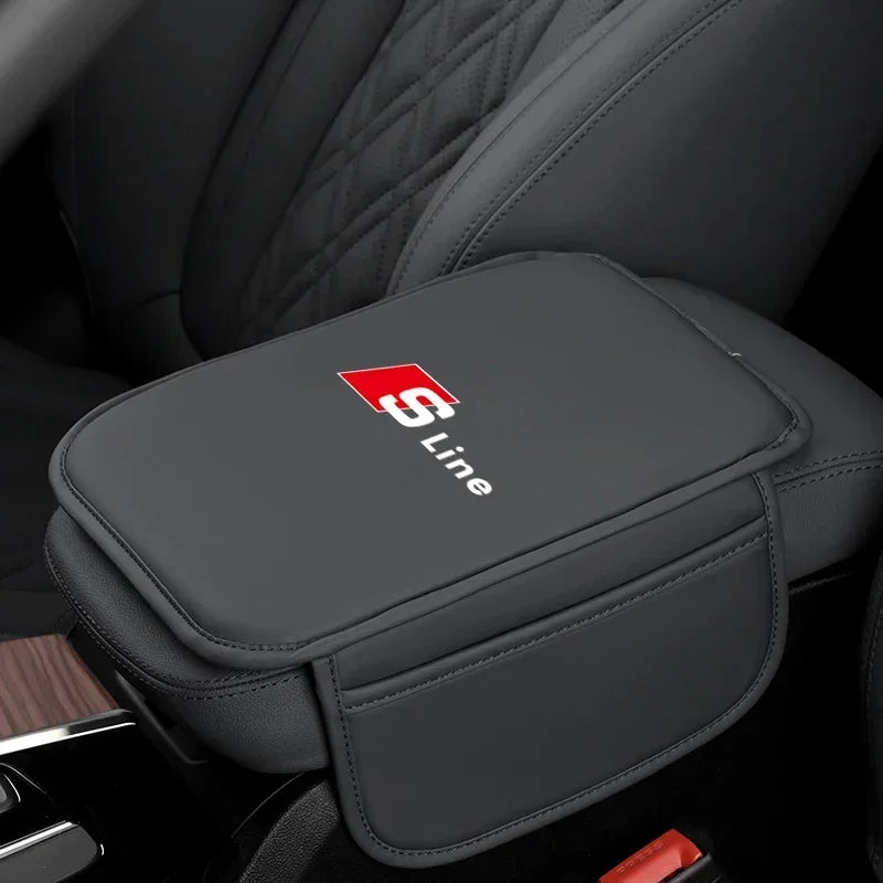 Car Armrest Box Pad Leather