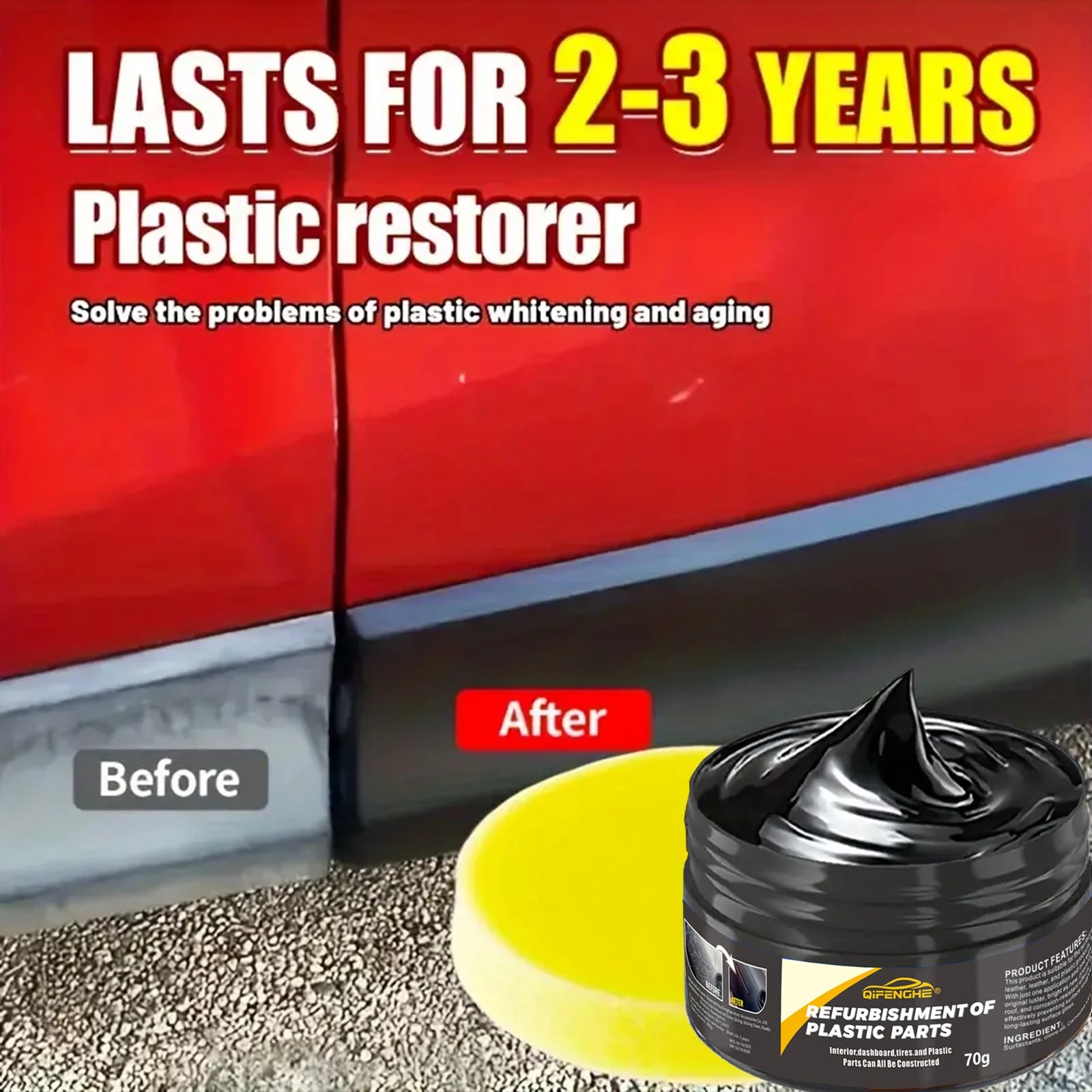 automotive plastic repair agent-interior and exterior