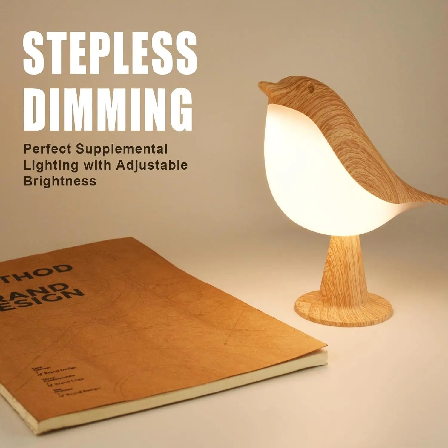 Touch small table lamp bird lamp
