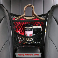 Car Storage Net Bag Between Seats Car