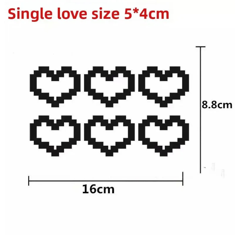 Mosaic Heart-shaped Pixel Heart-shaped