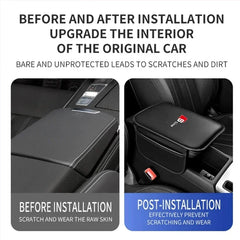 Car Armrest Box Pad Leather