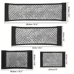 Car Storage Bag Double Mesh Trunk Storage Net,