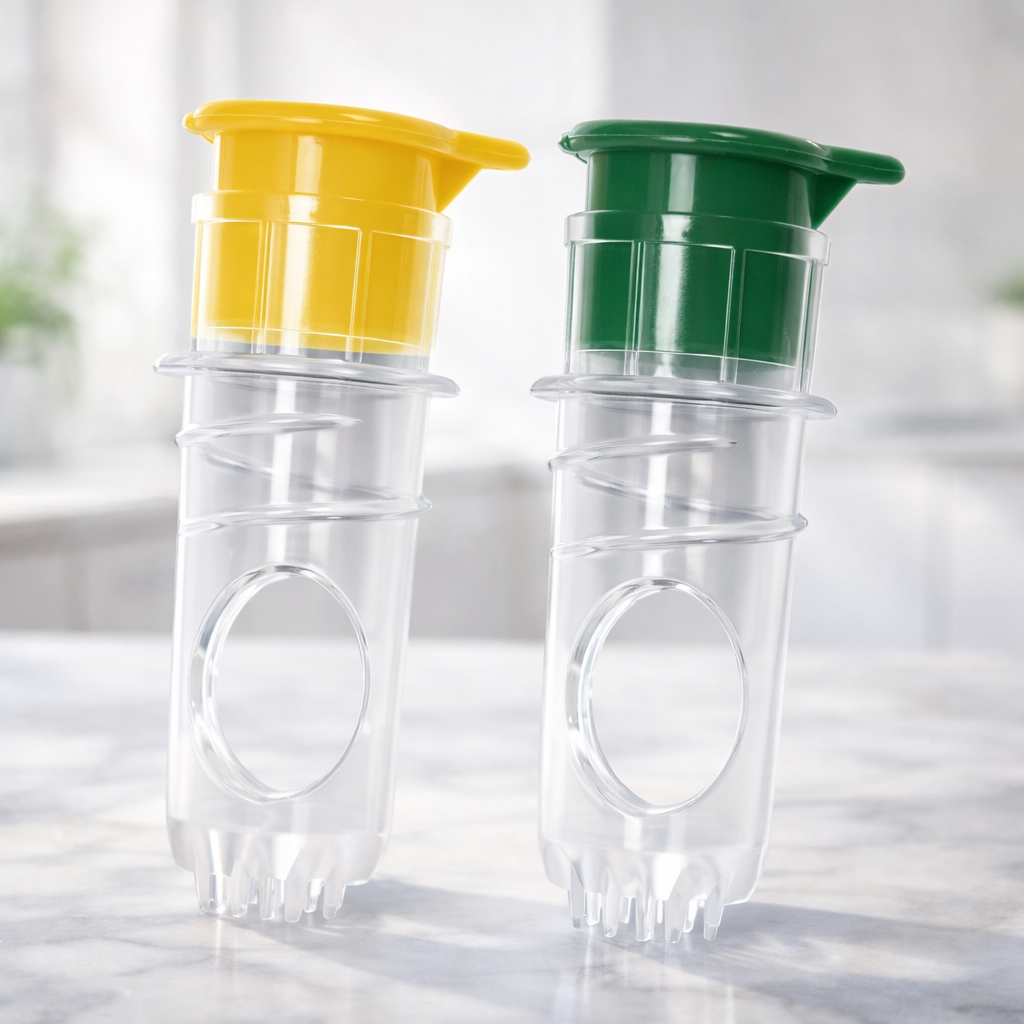 MATERIOL 2-in-1 Mini Citrus Juicer – Mess-Free, Seed-Free, Effortless Squeeze Lemon & Orange Press for Everyday Kitchen Use