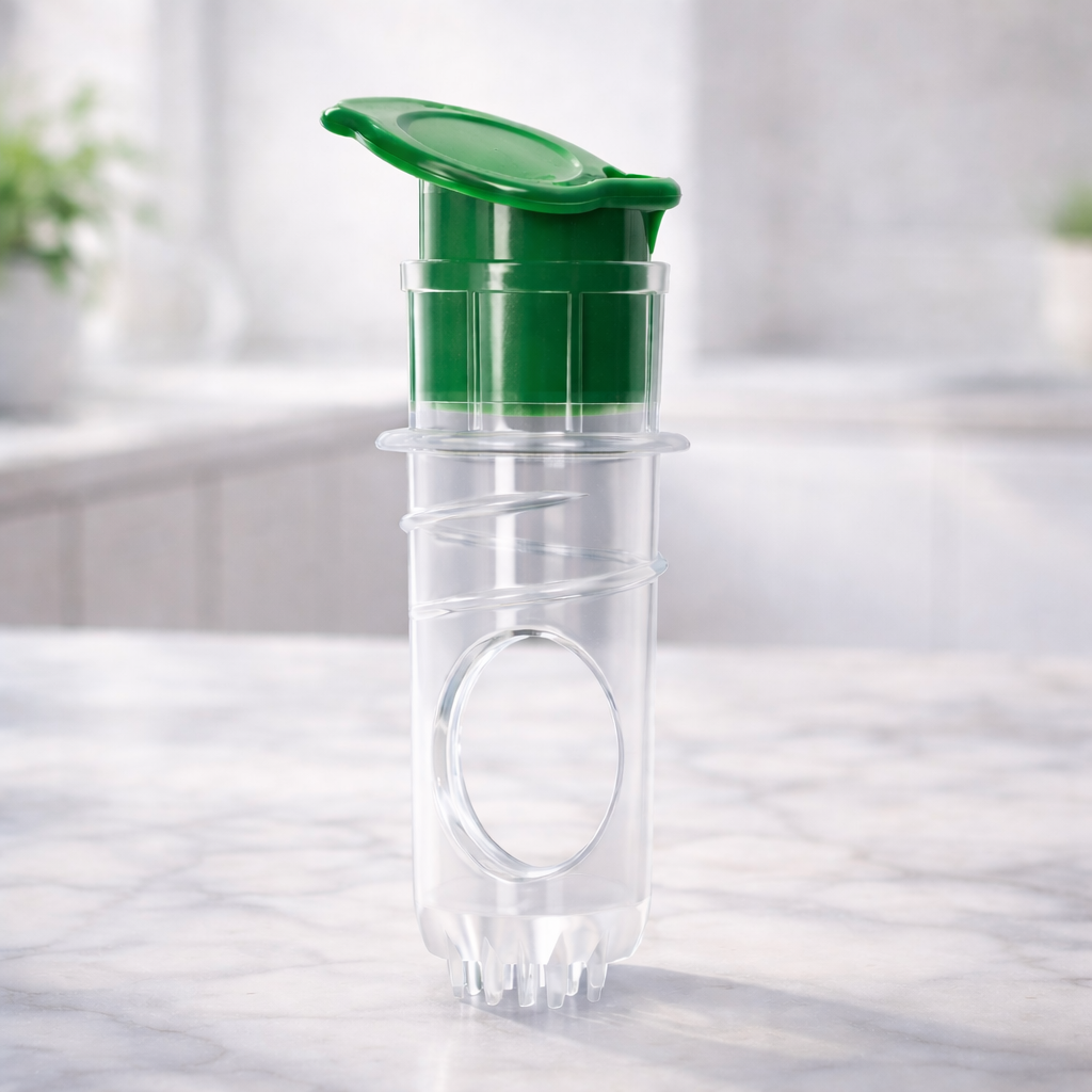 MATERIOL 2-in-1 Mini Citrus Juicer – Mess-Free, Seed-Free, Effortless Squeeze Lemon & Orange Press for Everyday Kitchen Use