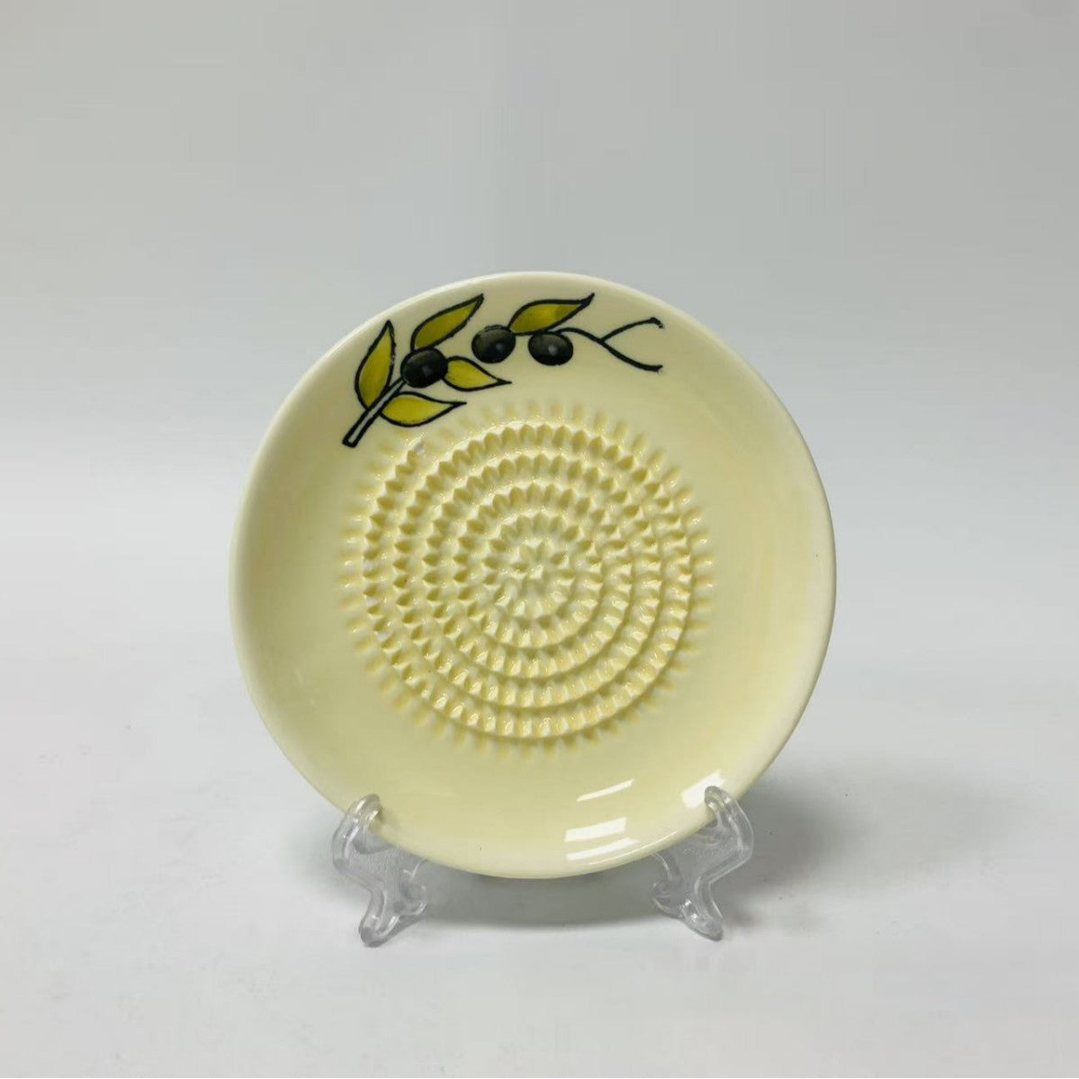 MATERIOL Handmade Ceramic Ginger & Garlic Grater – Fine Grinder for Fruits, Spices & Fresh Flavor (Backup)