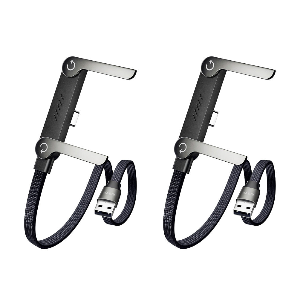 كابل شحن وحامل غير مرئي من ماتيريول 2 في 1 - سلك شحن سريع 240 واط مع حامل هاتف مدمج (عرض خاص)