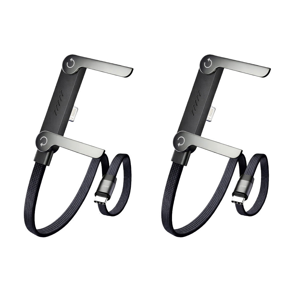 كابل شحن وحامل غير مرئي من ماتيريول 2 في 1 - سلك شحن سريع 240 واط مع حامل هاتف مدمج (عرض خاص)