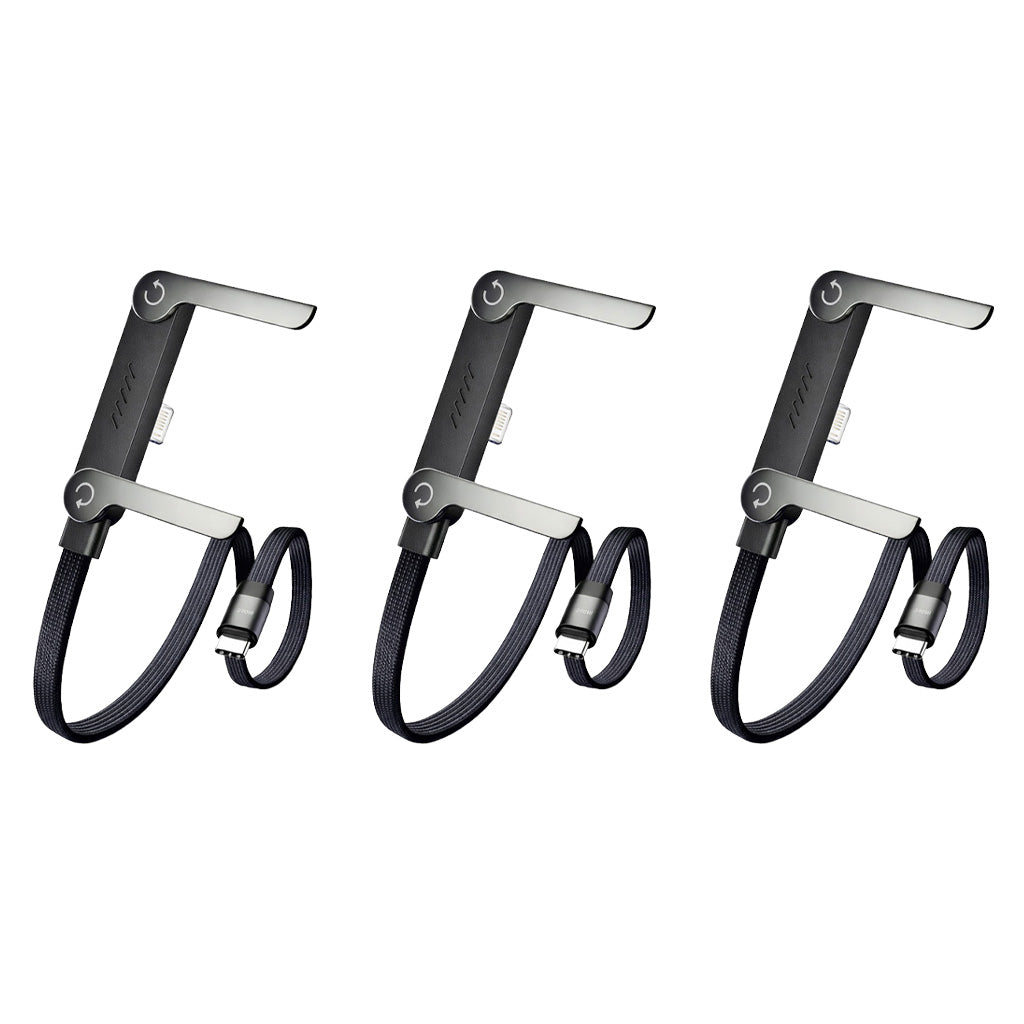 كابل شحن وحامل غير مرئي من ماتيريول 2 في 1 - سلك شحن سريع 240 واط مع حامل هاتف مدمج (عرض خاص)